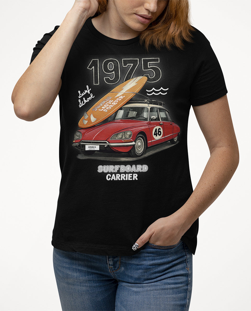 AMARA-A BA22 - T Shirt Unisex AMARA’A Surf trip 75/46 - BLACK