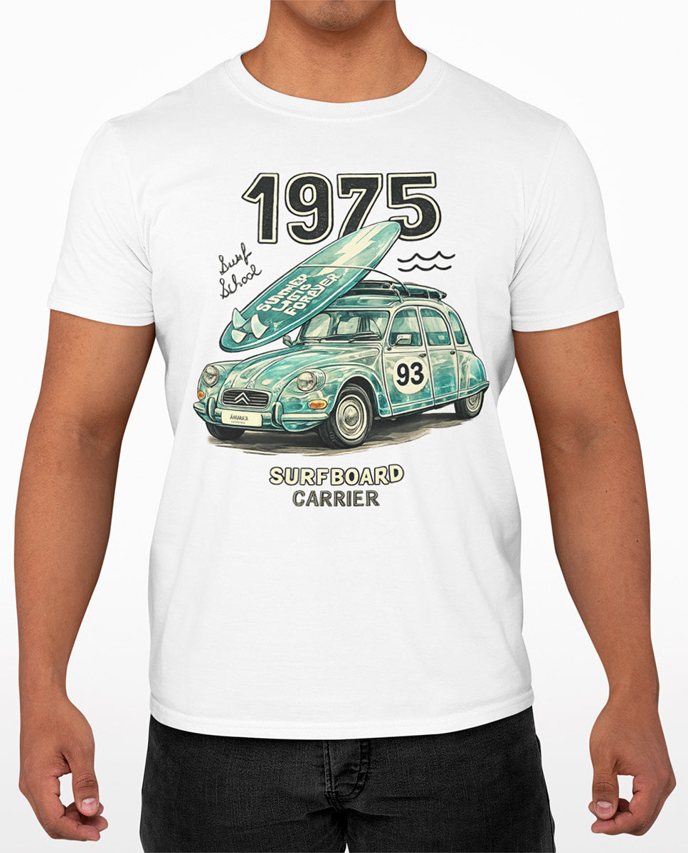 AMARA-A BA23 - T Shirt Unisex AMARA’A Surf trip 75/93 - WHITE