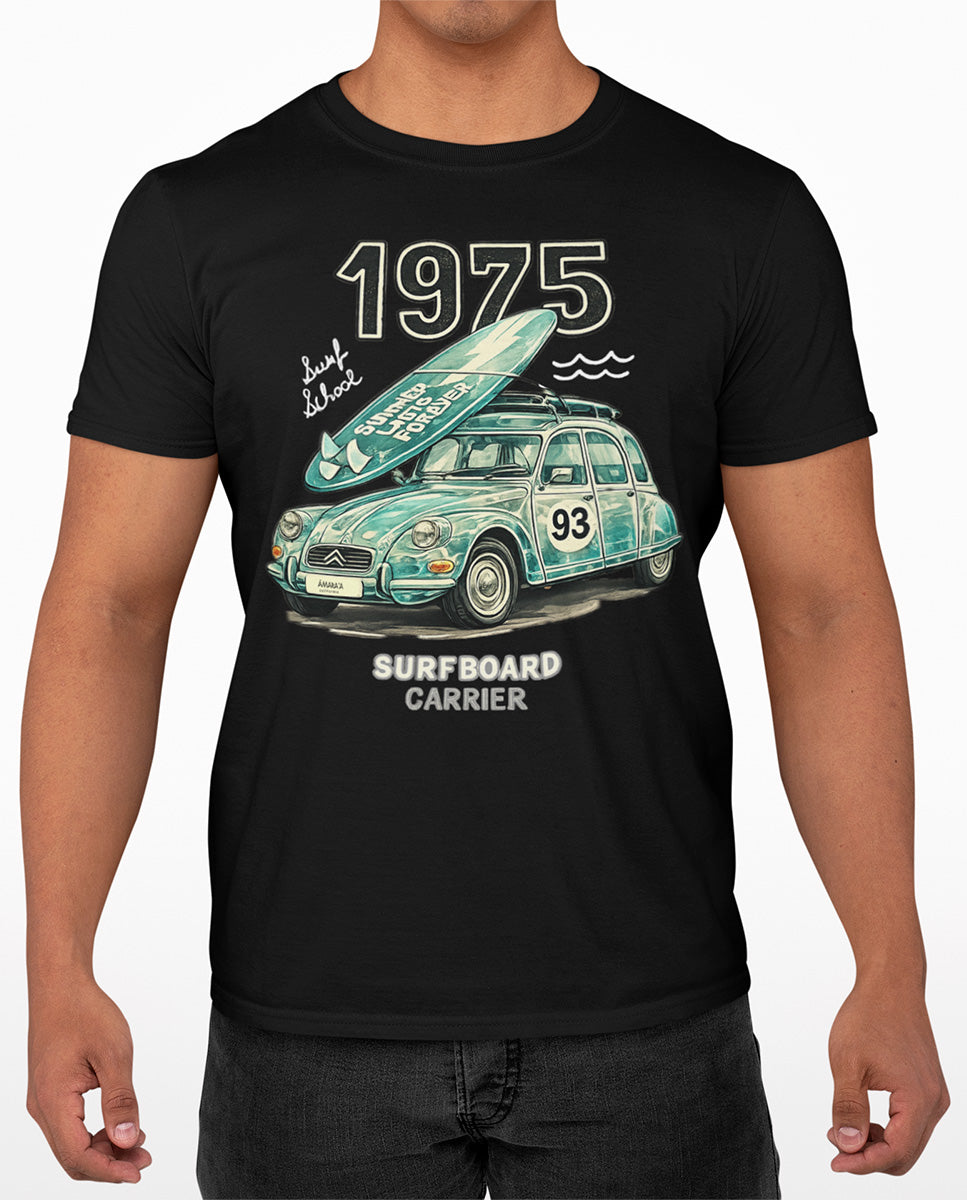 AMARA-A BA23 - T Shirt Unisex AMARA’A Surf trip 75/96 - BLACK