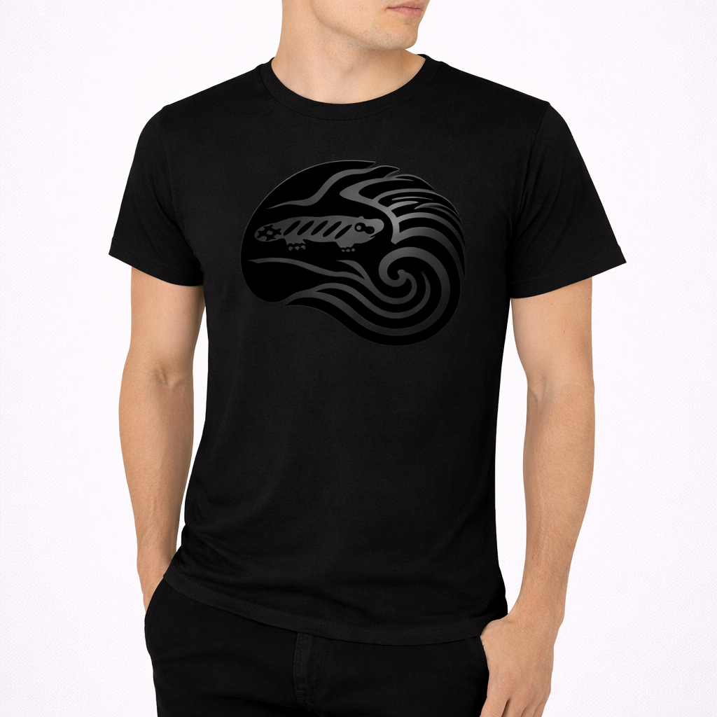 AMARA-A BS09 - T Shirt Ola Grande Front BLACK - BLACK