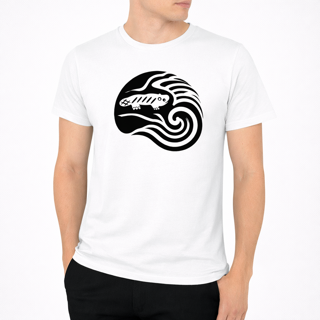 AMARA-A BS09 - T Shirt Ola Grande Front BLACK - WHITE