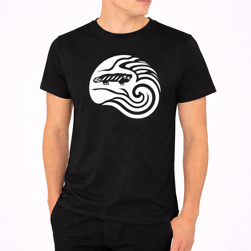 AMARA-A BS09 - T Shirt Ola Grande Front WHITE - BLACK