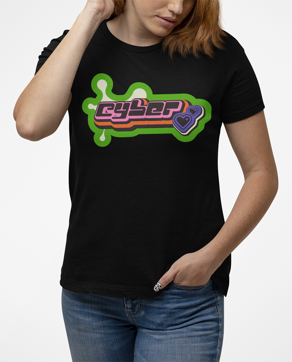 AMARA-A BA13 - T Shirt Unisex AMARA’A Cyber - BLACK