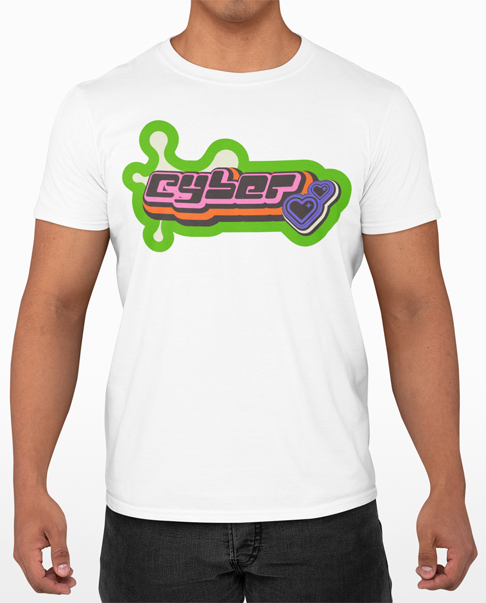 AMARA-A BA13 - T Shirt Unisex AMARA’A Cyber - WHITE