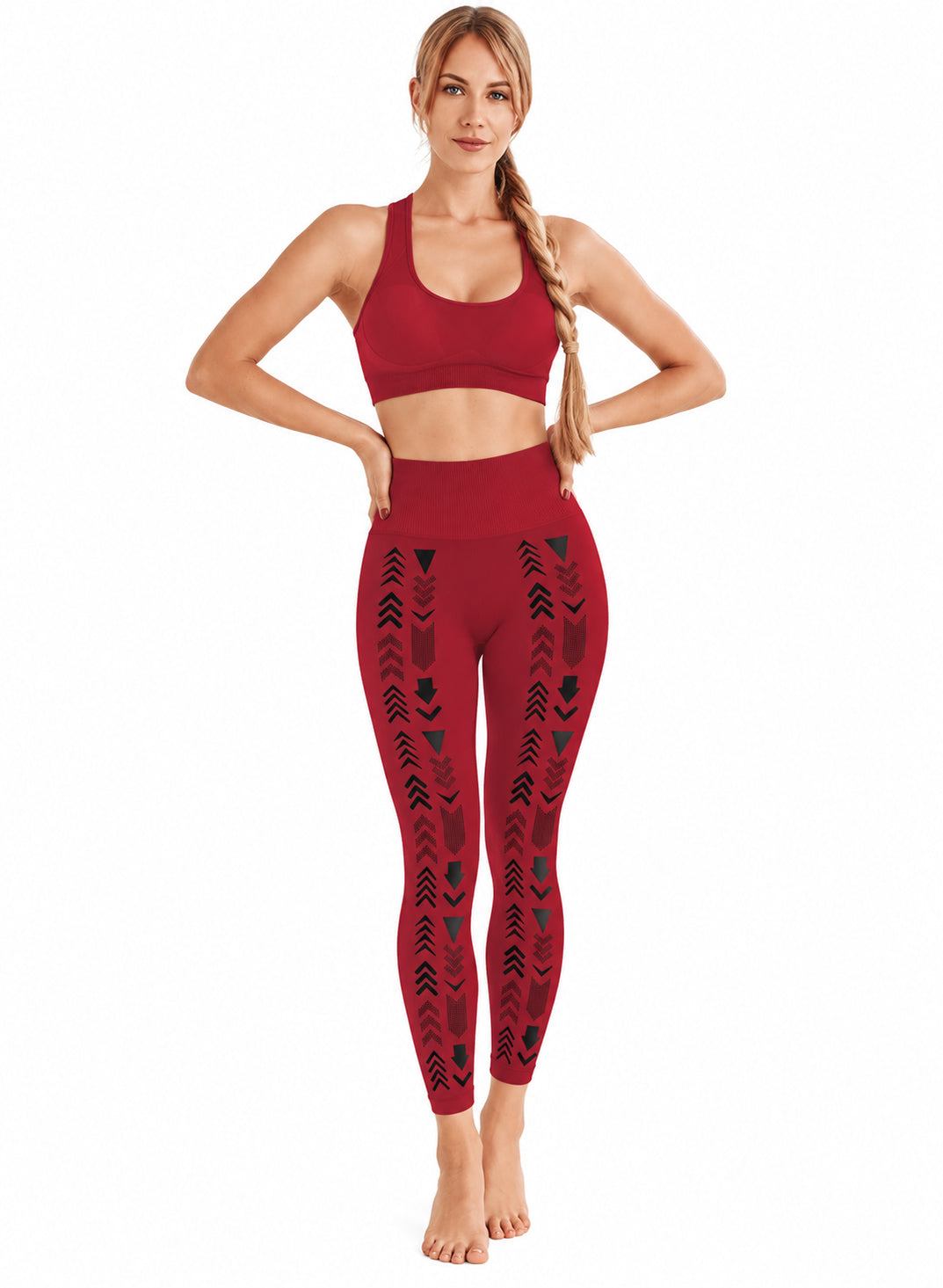 HYD Legging CITY BLACK TRANSFER Viva Magenta