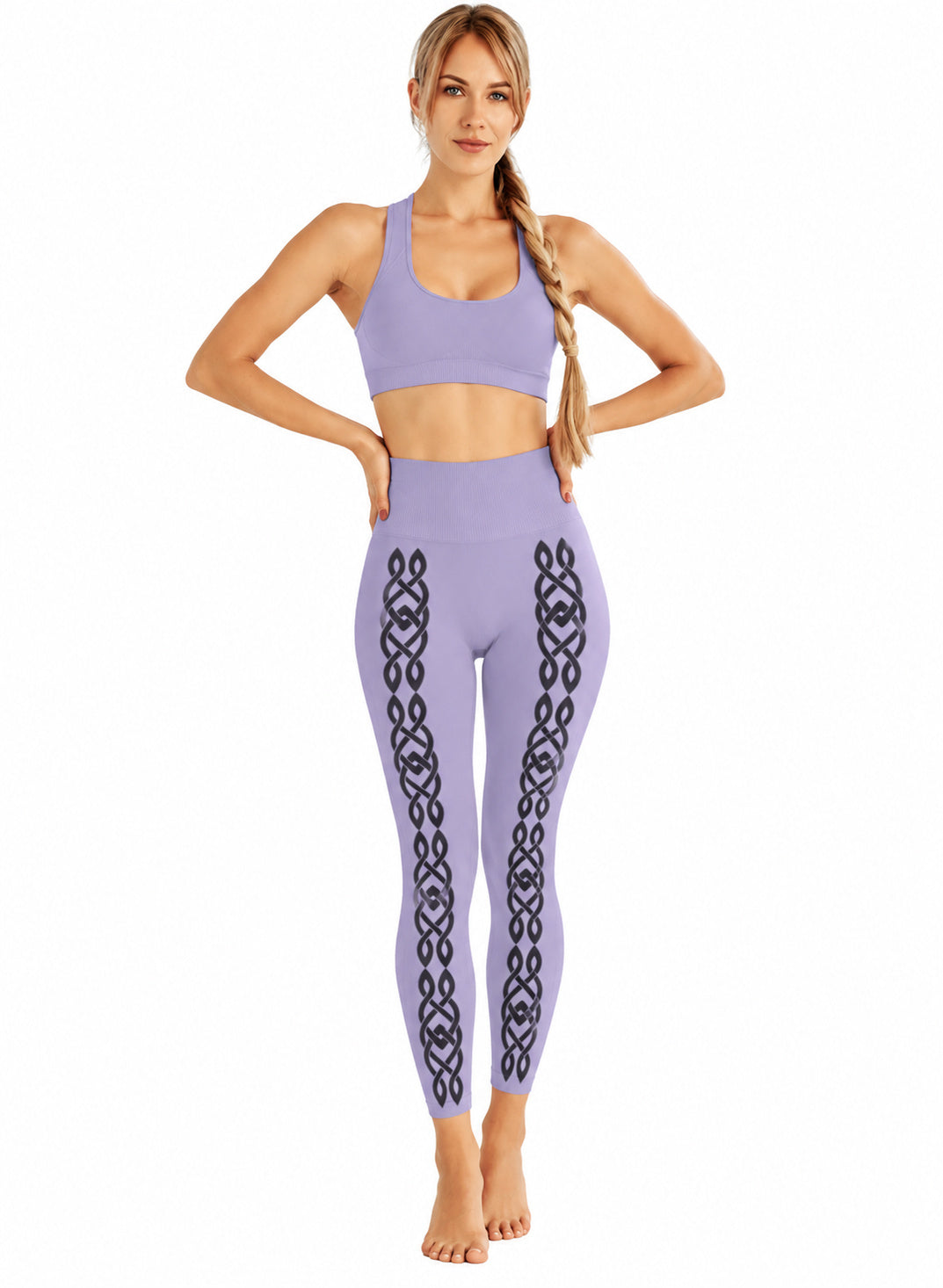 HYD Legging VISION BLACK TRANSFER Digital Lavender