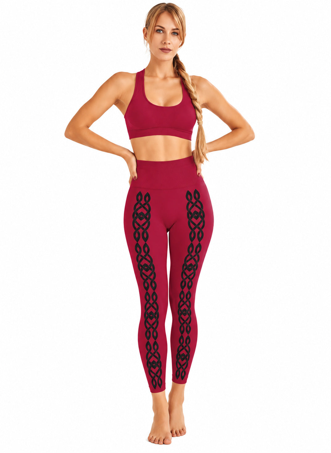 HYD Legging VISION BLACK TRANSFER Viva Magenta