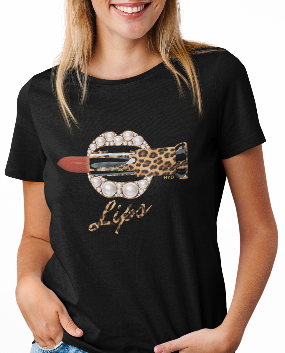 T-shirt TSF Lips L Black