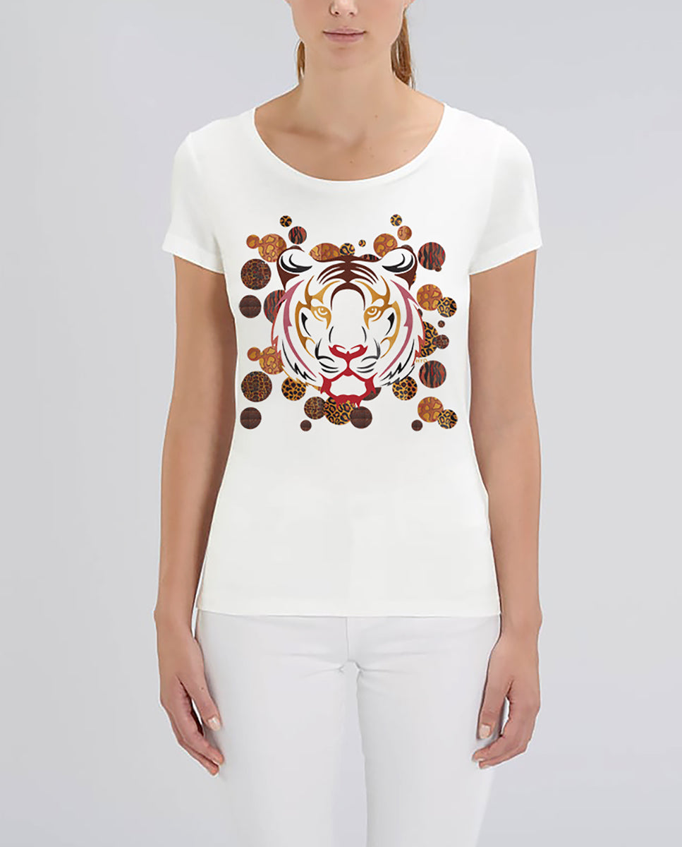 HYD T-shirt TSF Tiger L White