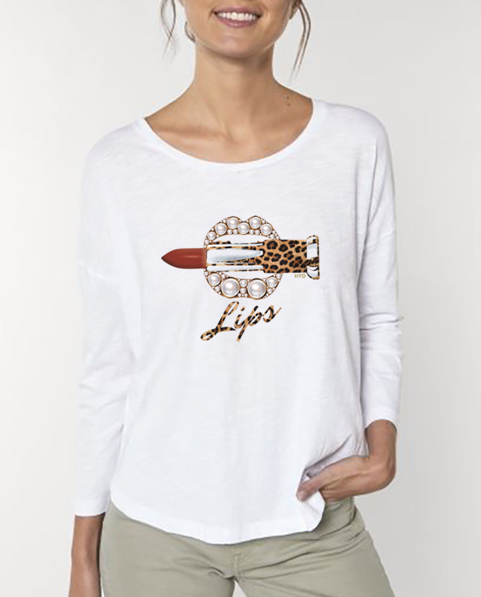 HYD T-shirt TSW Lips WHITE
