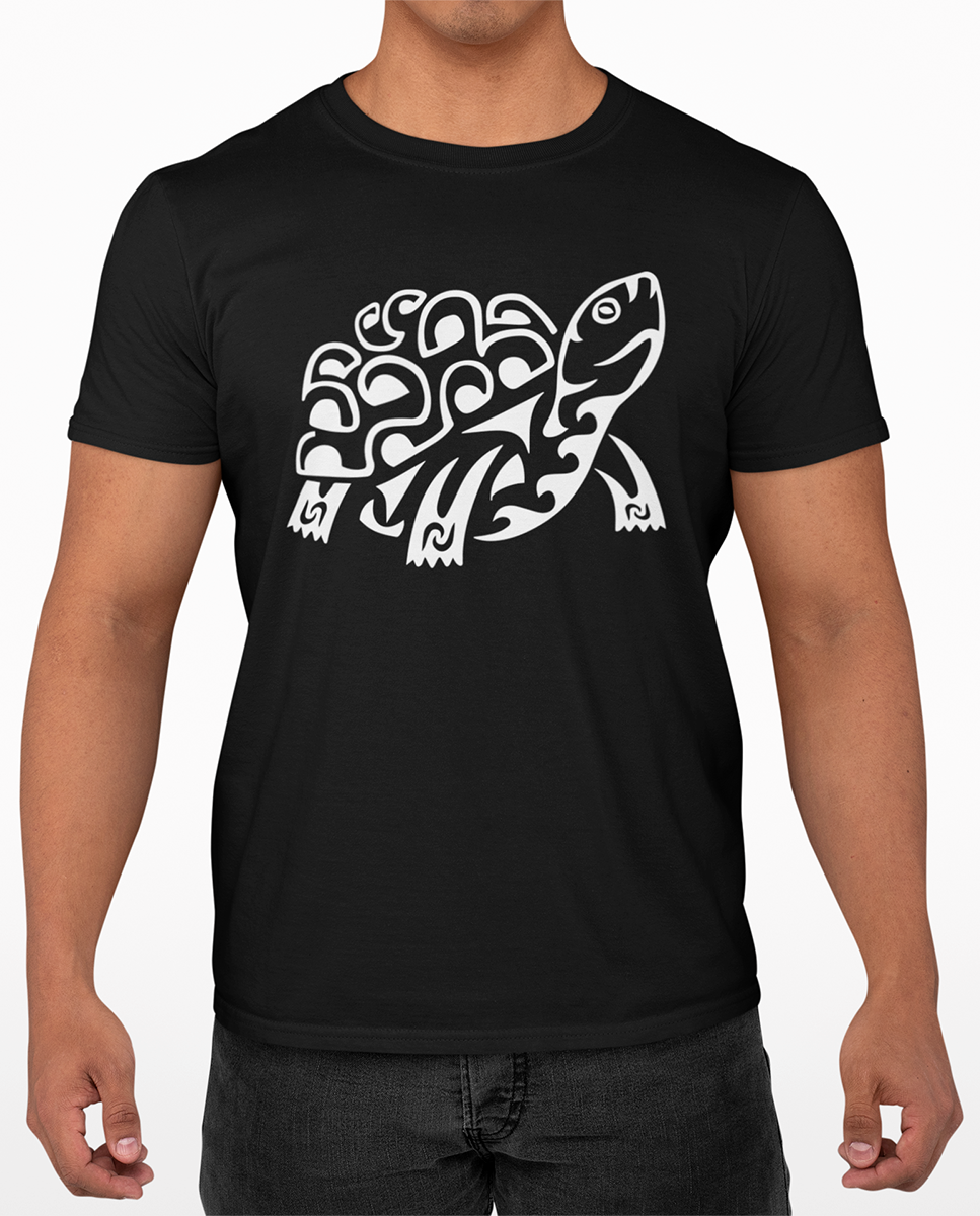 AMARA-A BA12 - T Shirt Unisex AMARA’A Urban Turtle - BLACK