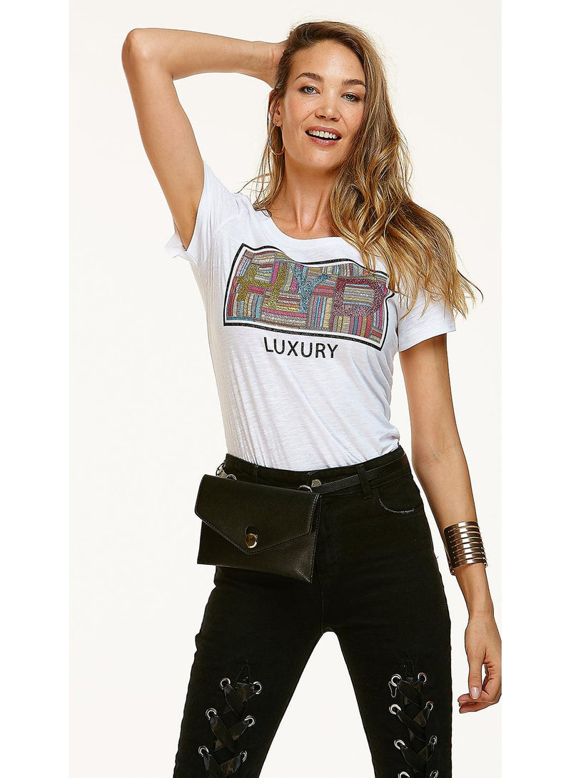 T-Shirt TSM Fusion White - BEST LUXURY STYLE AND ITALIAN CULTURE