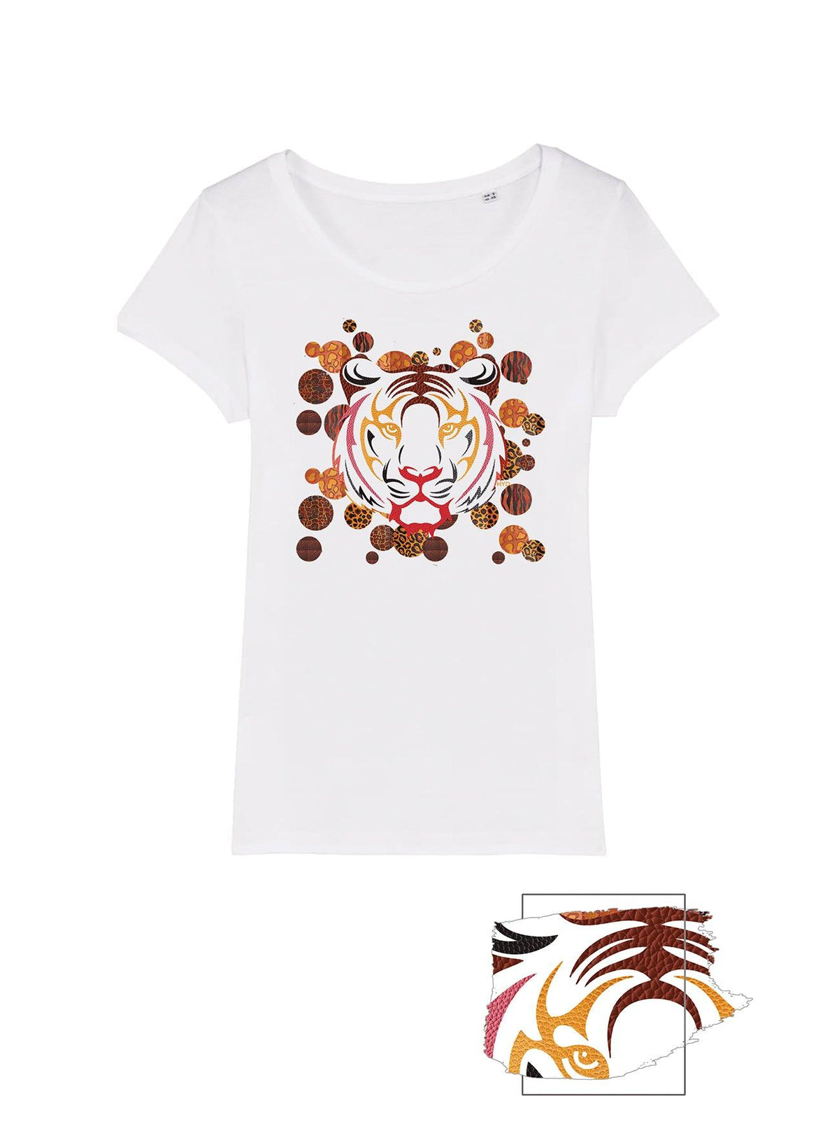 T-shirt TSF Tiger L White - BEST LUXURY STYLE AND ITALIAN CULTURE