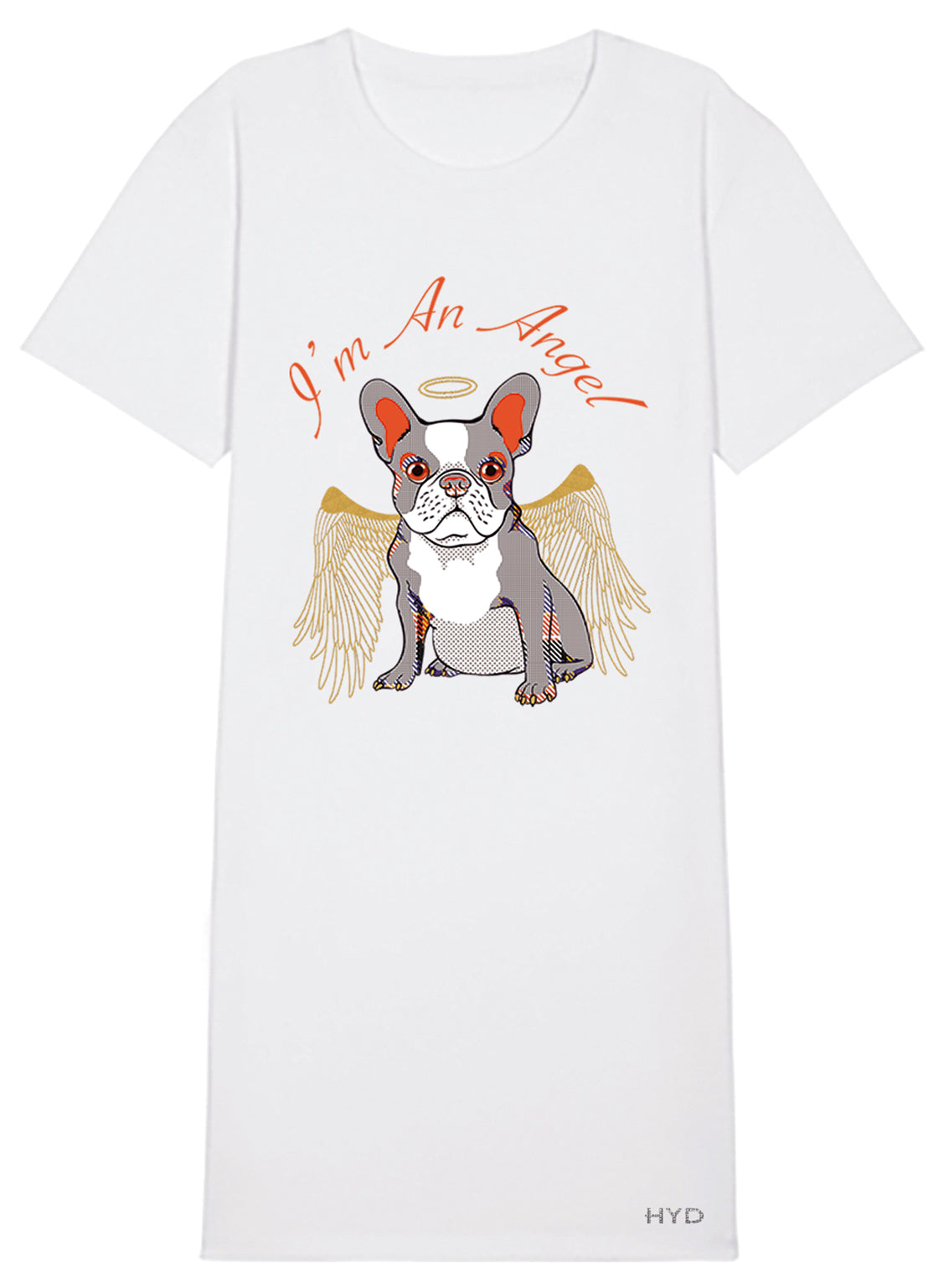 T-shirt TSD French Bulldog Limited White - BEST LUXURY STYLE AND ITALIAN CULTURE